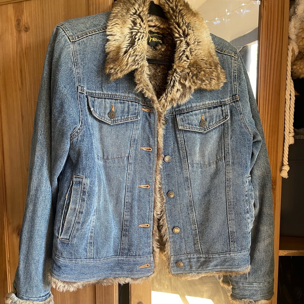 Denim Soft Sherpa Jacket